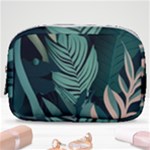 Green Nature Bohemian Painting Leaves Foliage Make Up Pouch (Small)