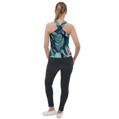 Cross Neck Velour Top 