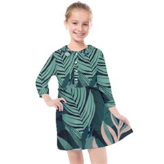 Kids  Quarter Sleeve Shirt Dress 