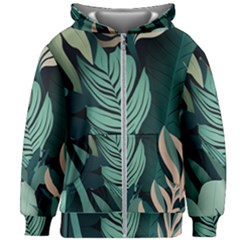 Kids  Zipper Hoodie Without Drawstring 