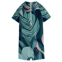 Kids  Boyleg Half Suit Swimwear 