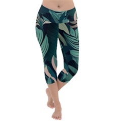 Lightweight Velour Capri Yoga Leggings 