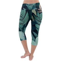 Lightweight Velour Capri Yoga Leggings 