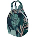 Green Nature Bohemian Painting Leaves Foliage Travel Backpacks