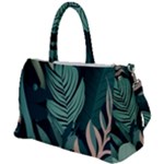 Green Nature Bohemian Painting Leaves Foliage Duffel Travel Bag