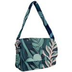 Green Nature Bohemian Painting Leaves Foliage Courier Bag