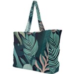 Green Nature Bohemian Painting Leaves Foliage Simple Shoulder Bag