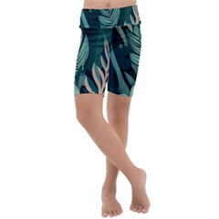 Kids  Lightweight Velour Cropped Yoga Leggings 