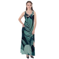 Sleeveless Velour Maxi Dress 
