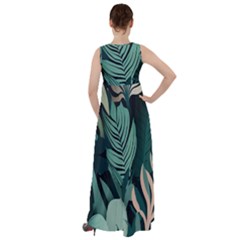 Empire Waist Velour Maxi Dress 