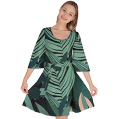 Velour Kimono Dress 