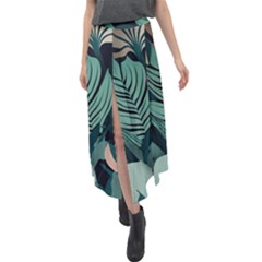 Velour Split Maxi Skirt 