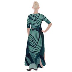 Half Sleeves Maxi Dress 