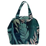 Green Nature Bohemian Painting Leaves Foliage Boxy Hand Bag