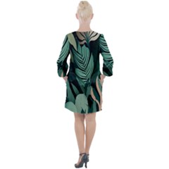 Open Neck Shift Dress 