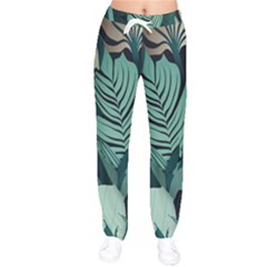 Women Velvet Drawstring Pants 