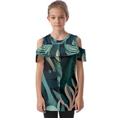 Fold Over Open Sleeve Top 