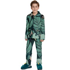 Kids  Long Sleeve Velvet Pajamas Set 