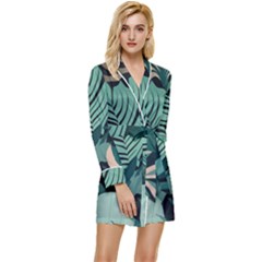 Long Sleeve Satin Robe 