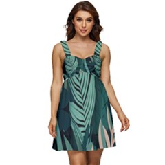 Ruffle Strap Babydoll Chiffon Dress 