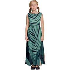 Kids  Satin Sleeveless Maxi Dress 