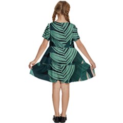 Kids  Short Sleeve Tiered Mini Dress 