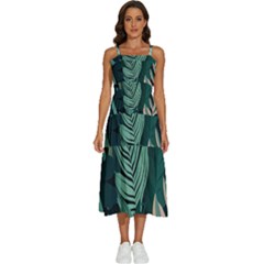 Sleeveless Shoulder Straps Boho Dress 