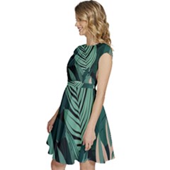 Cap Sleeve High Waist Dress 