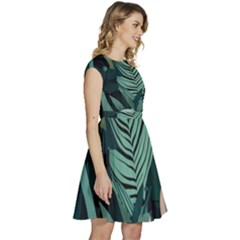 Cap Sleeve High Waist Dress 