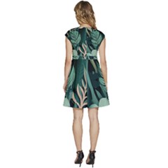 Cap Sleeve High Waist Dress 
