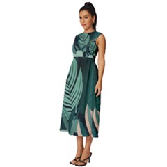 Sleeveless Round Neck Midi Dress 