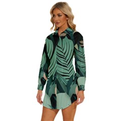 Womens Long Sleeve Shirt Dress 