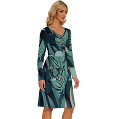 Long Sleeve Dress With Pocket 