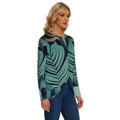 Long Sleeve Crew Neck Pullover Top 