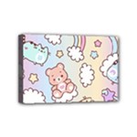 Pusheen Carebears Bears Cat Colorful Cute Pastel Pattern Mini Canvas 6  x 4  (Stretched)