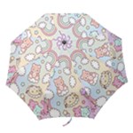 Pusheen Carebears Bears Cat Colorful Cute Pastel Pattern Folding Umbrellas