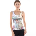 Pusheen Carebears Bears Cat Colorful Cute Pastel Pattern Tank Top