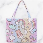 Pusheen Carebears Bears Cat Colorful Cute Pastel Pattern Mini Tote Bag