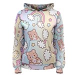 Pusheen Carebears Bears Cat Colorful Cute Pastel Pattern Women s Pullover Hoodie