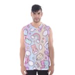 Pusheen Carebears Bears Cat Colorful Cute Pastel Pattern Men s Basketball Tank Top