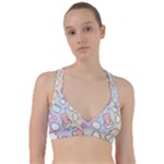 Pusheen Carebears Bears Cat Colorful Cute Pastel Pattern Sweetheart Sports Bra