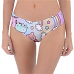 Pusheen Carebears Bears Cat Colorful Cute Pastel Pattern Reversible Classic Bikini Bottoms