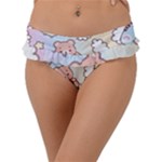 Pusheen Carebears Bears Cat Colorful Cute Pastel Pattern Frill Bikini Bottoms