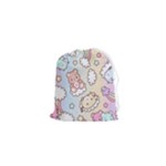 Pusheen Carebears Bears Cat Colorful Cute Pastel Pattern Drawstring Pouch (XS)