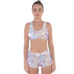 Pusheen Carebears Bears Cat Colorful Cute Pastel Pattern Racerback Boyleg Bikini Set