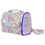 Pusheen Carebears Bears Cat Colorful Cute Pastel Pattern Satchel Shoulder Bag