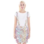 Pusheen Carebears Bears Cat Colorful Cute Pastel Pattern Braces Suspender Skirt