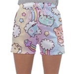 Pusheen Carebears Bears Cat Colorful Cute Pastel Pattern Sleepwear Shorts