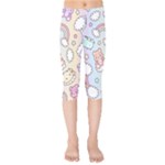 Pusheen Carebears Bears Cat Colorful Cute Pastel Pattern Kids  Capri Leggings 