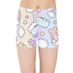 Pusheen Carebears Bears Cat Colorful Cute Pastel Pattern Kids  Sports Shorts